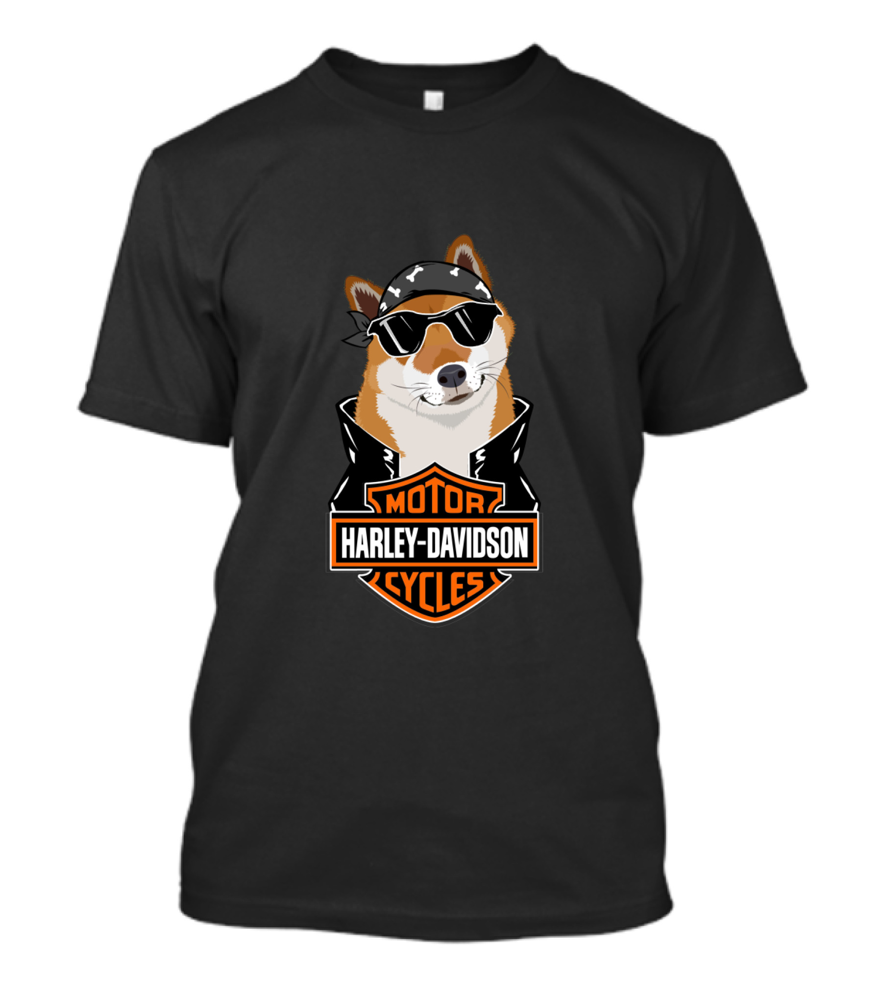 Harley Davidson Shiba Inu Motorcycles T-Shirt