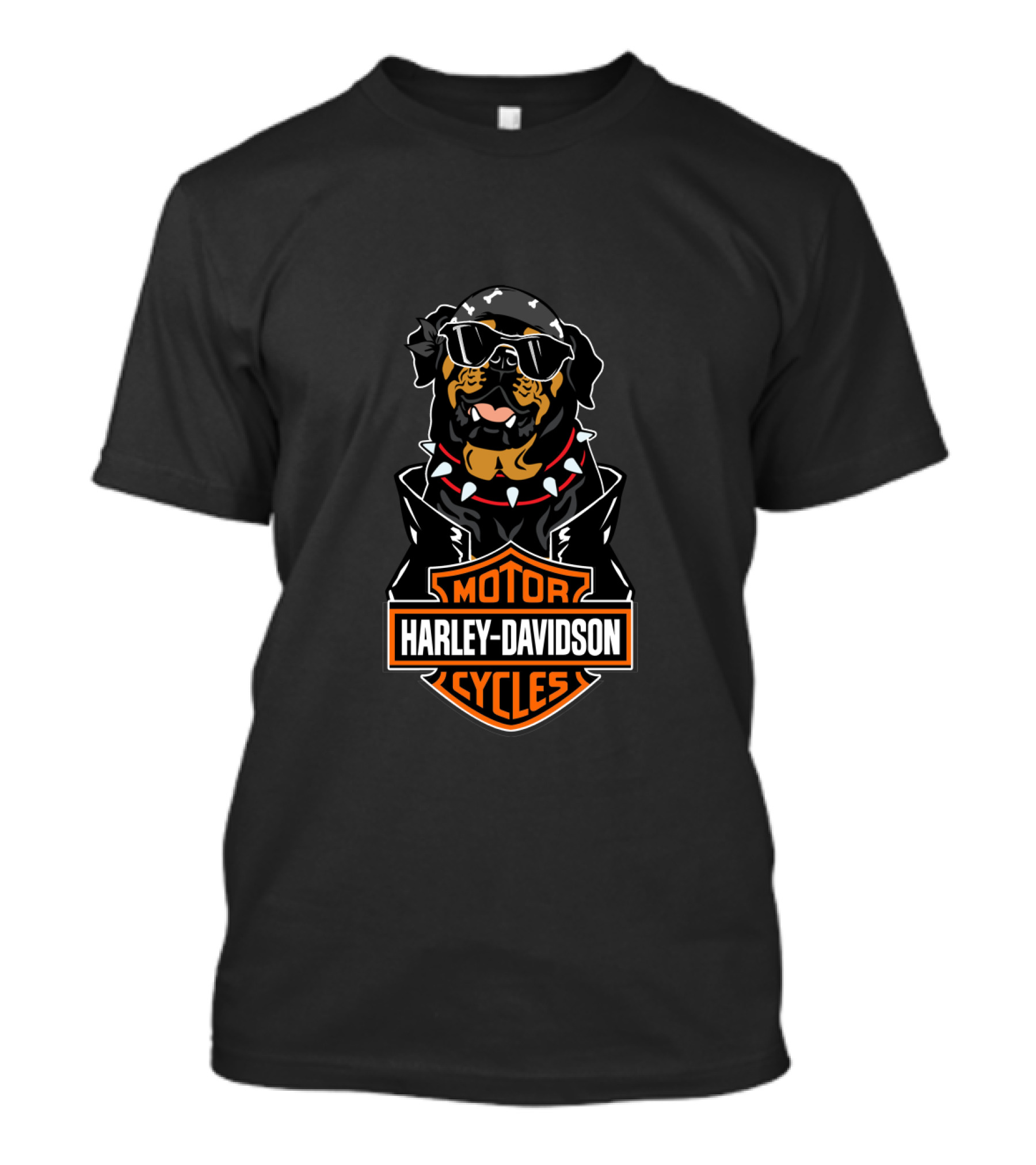 Rottweiler Harley Davidson Motorcycles T-Shirt