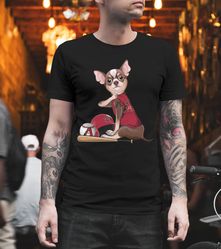 Arizona Diamondbacks Chihuahua Baseball Fan Gear T-Shirt
