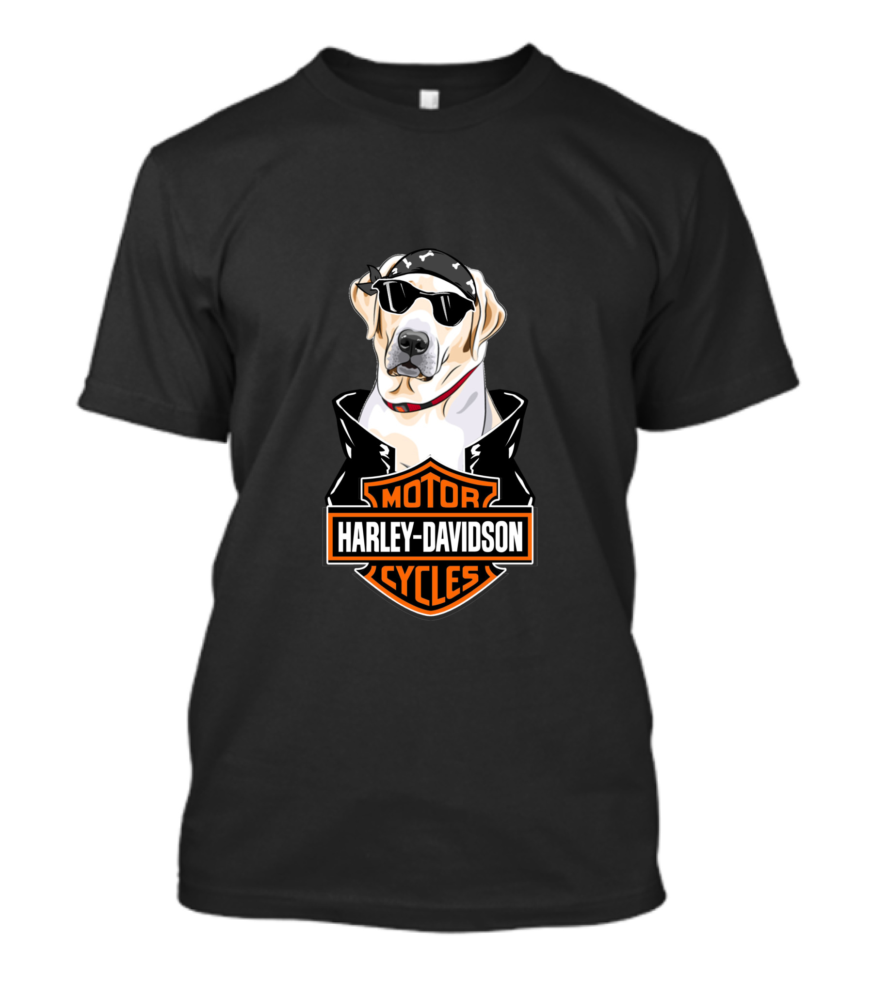 Harley Davidson Labrador Retriever Motorcycle T-Shirt