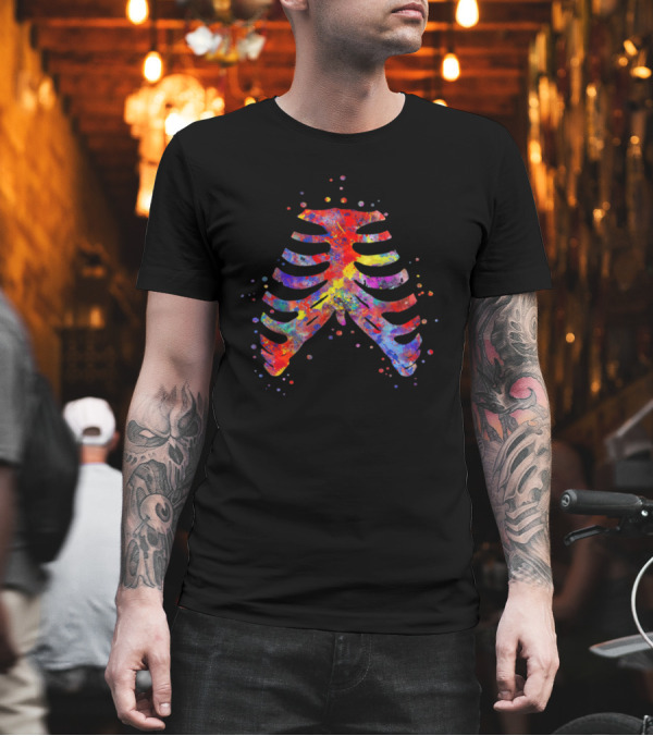 Sternum Breastbone Colorful Watercolor T-Shirt Sternum Breastbone Colorful Watercolor T-Shirt