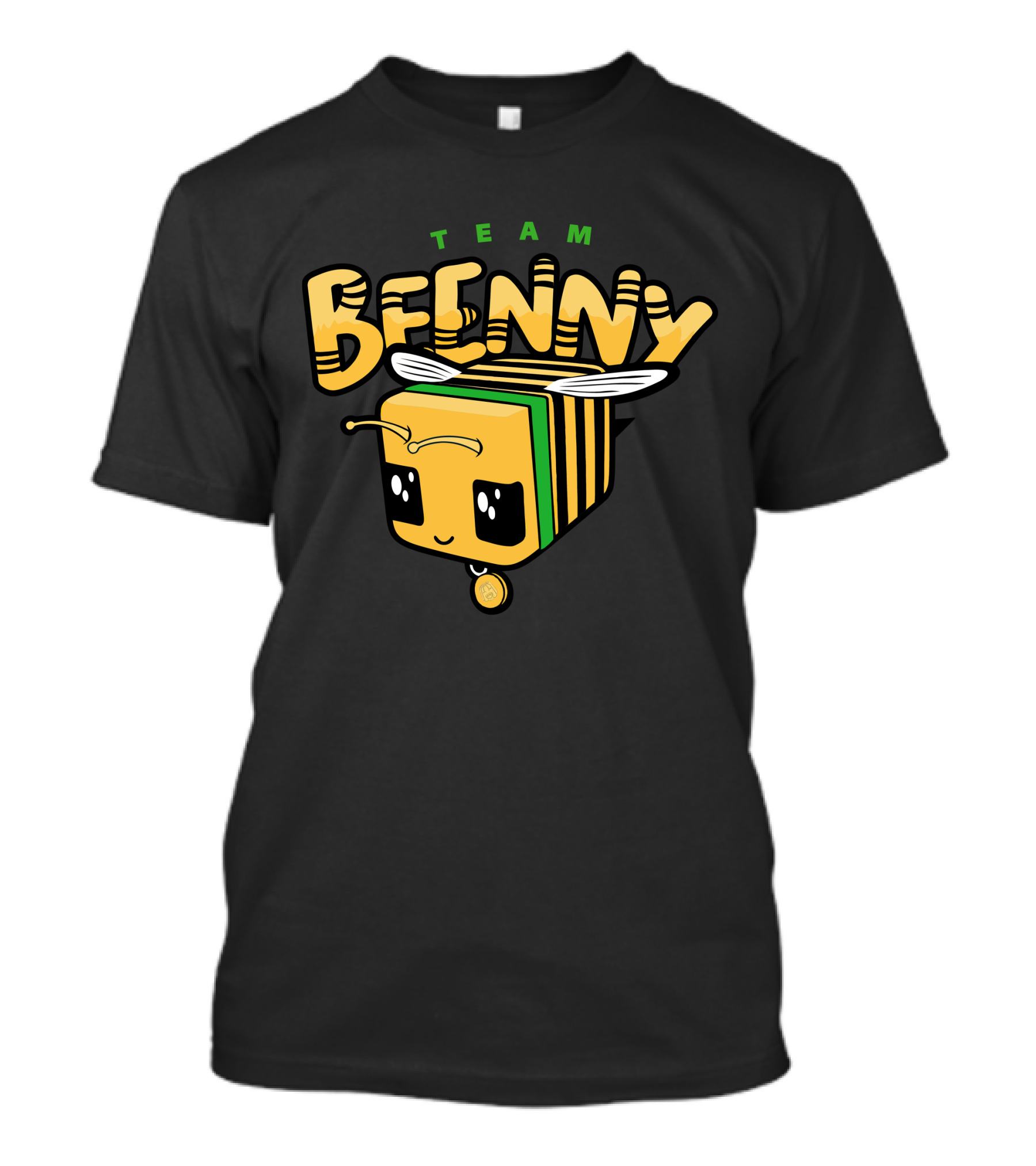 TEAM BEENNY Cute Bumblebee Cube Character T-Shirt