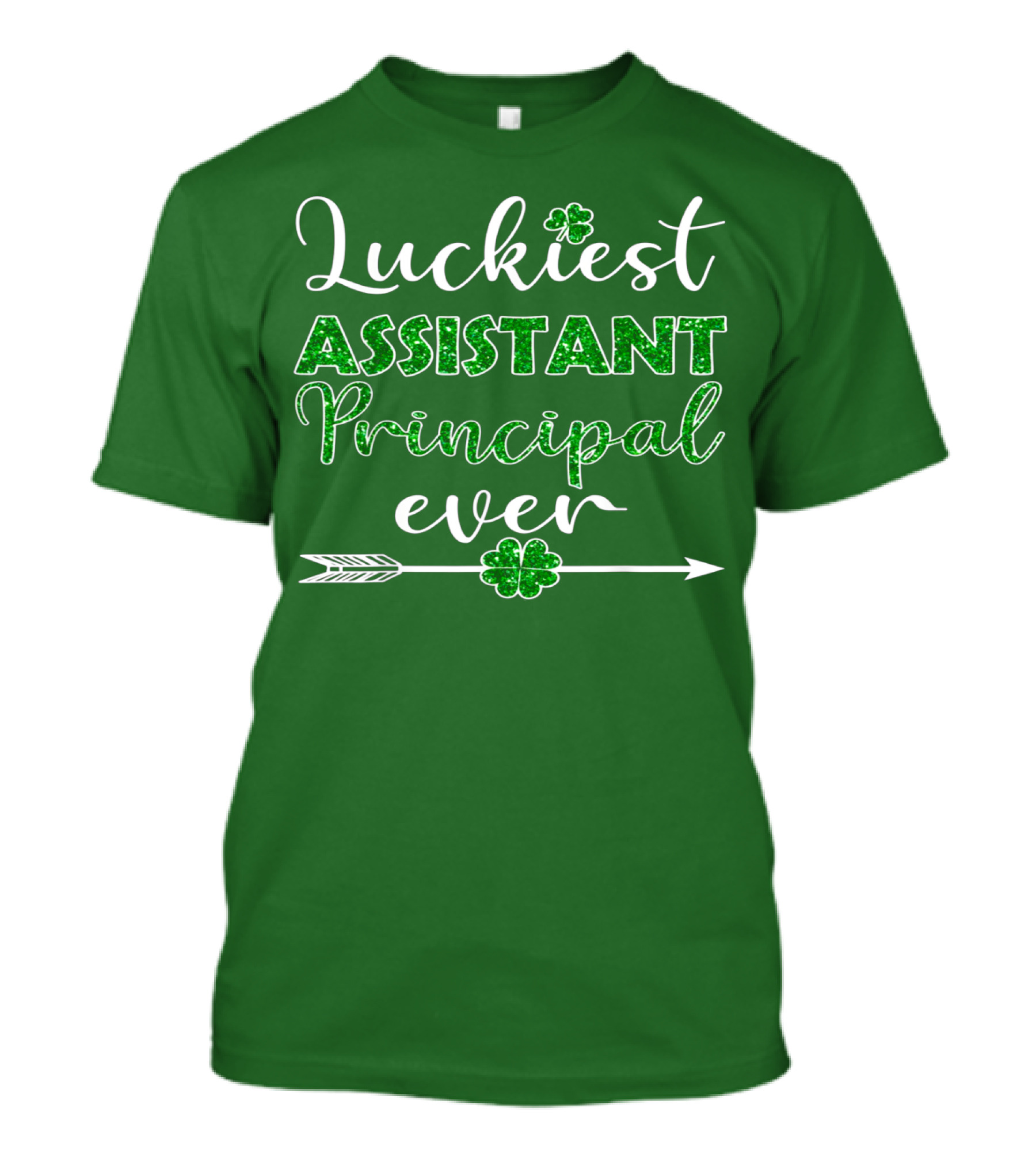 Luckiest Assistant Principal Ever Shamrock Arrow T-Shirt