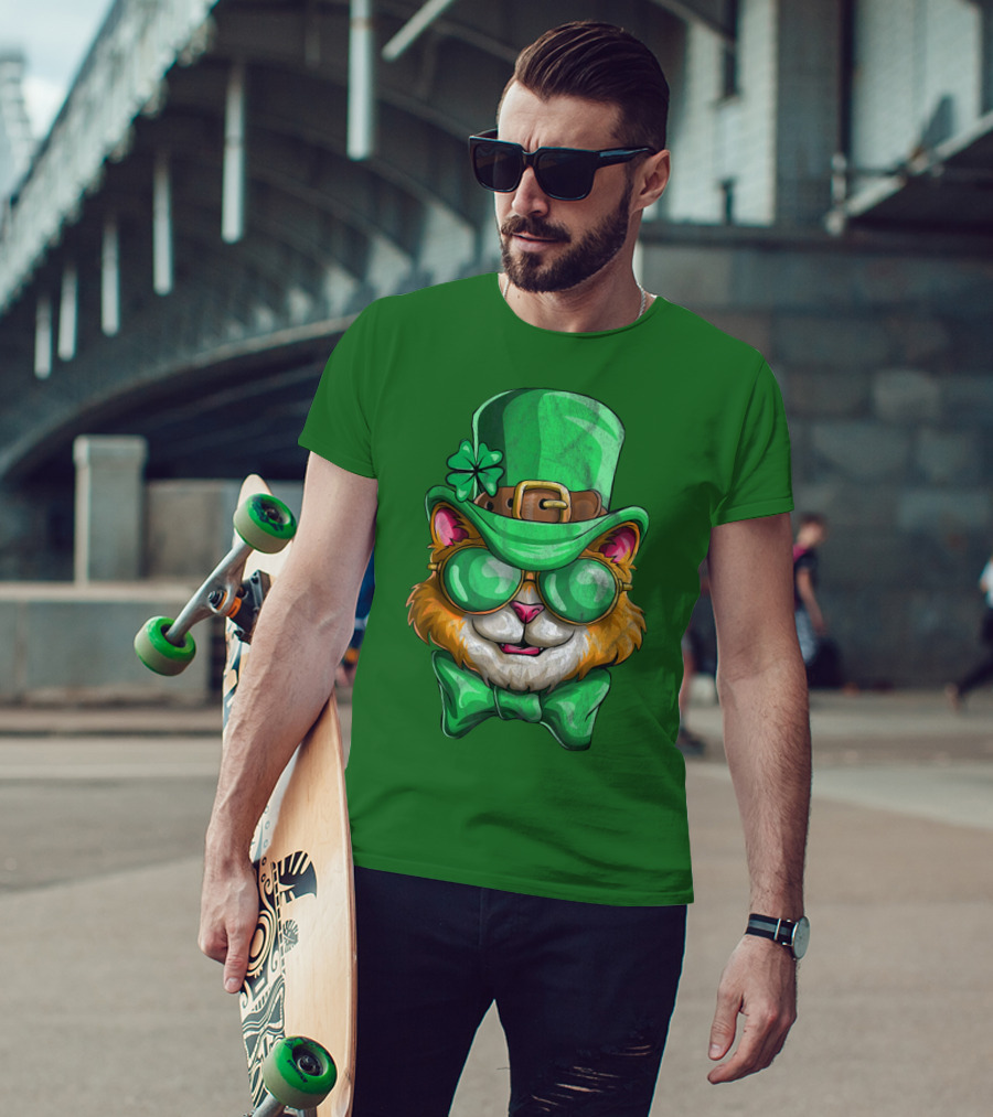 Lepurrchaun Cat St. Patrick's Day Paddy Leprechaun T-Shirt