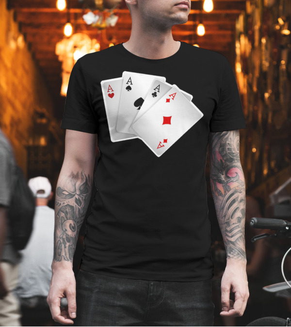 Ace of Hearts Spades Diamonds Clubs Playing Card Suits T-Shirt Ace of Hearts Spades Diamonds Clubs Playing Card Suits T-Shirt