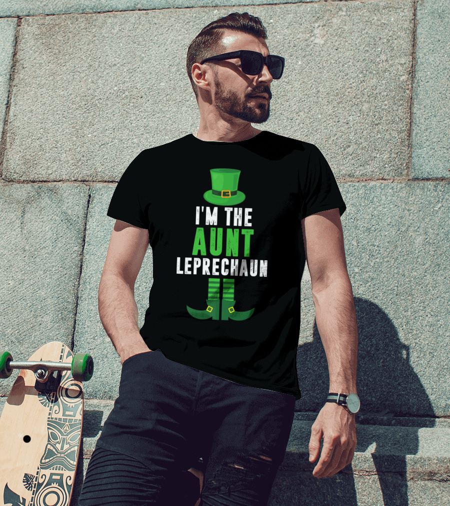 I'm The Aunt Leprechaun Funny Matching St Patricks Day T-Shirt