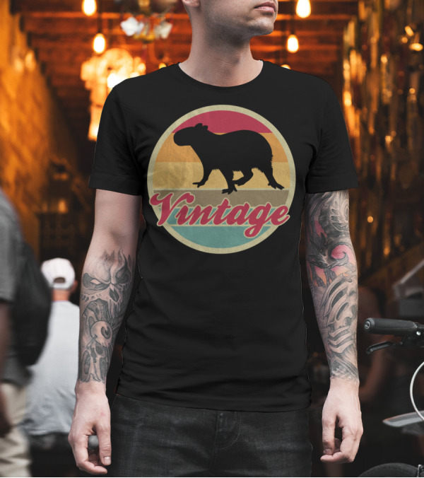 Vintage Capybara Retro 70s 80s T-Shirt Vintage Capybara Retro 70s 80s T-Shirt