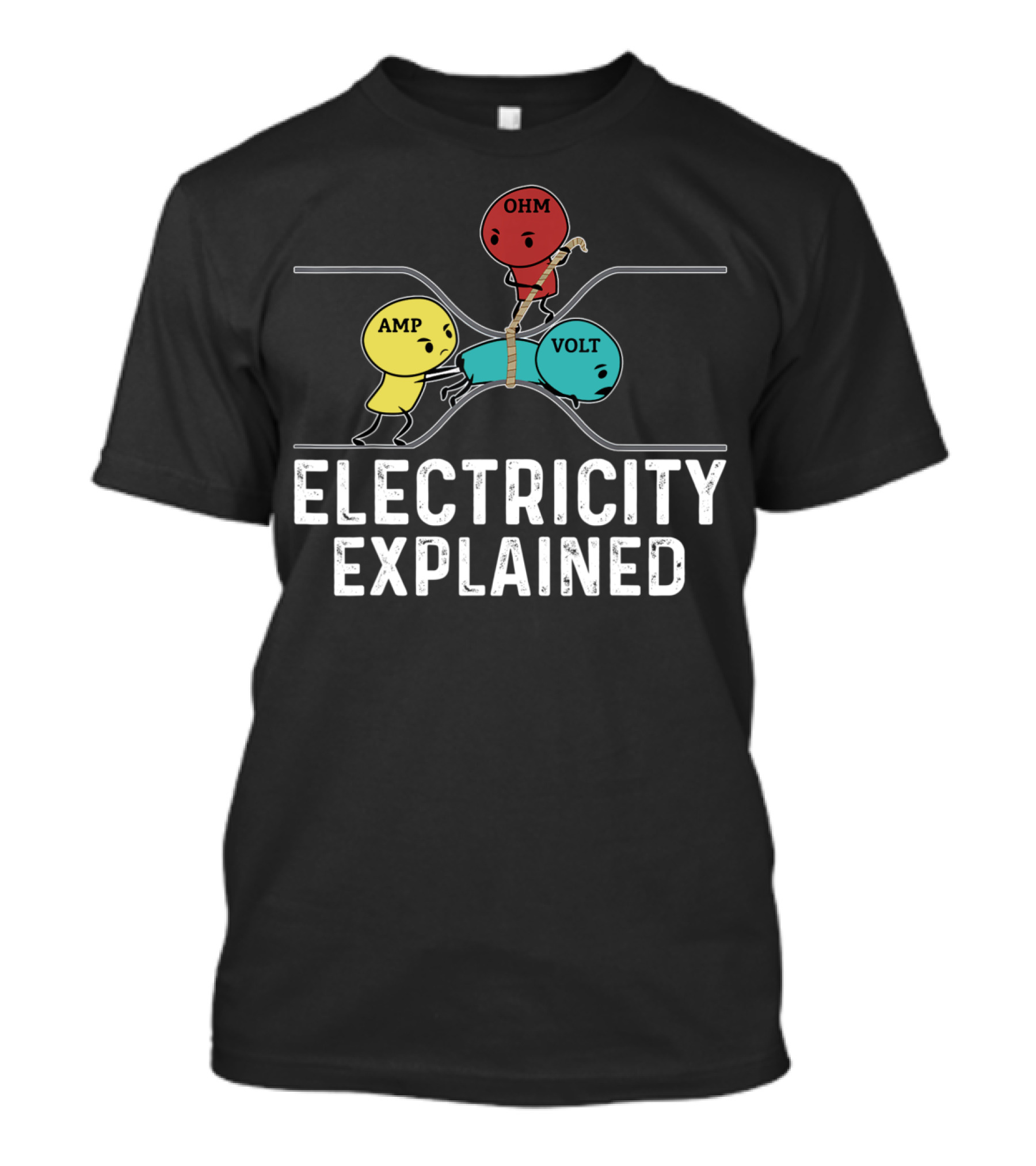 Electricity Explained Ohm Volt Amp T-Shirt