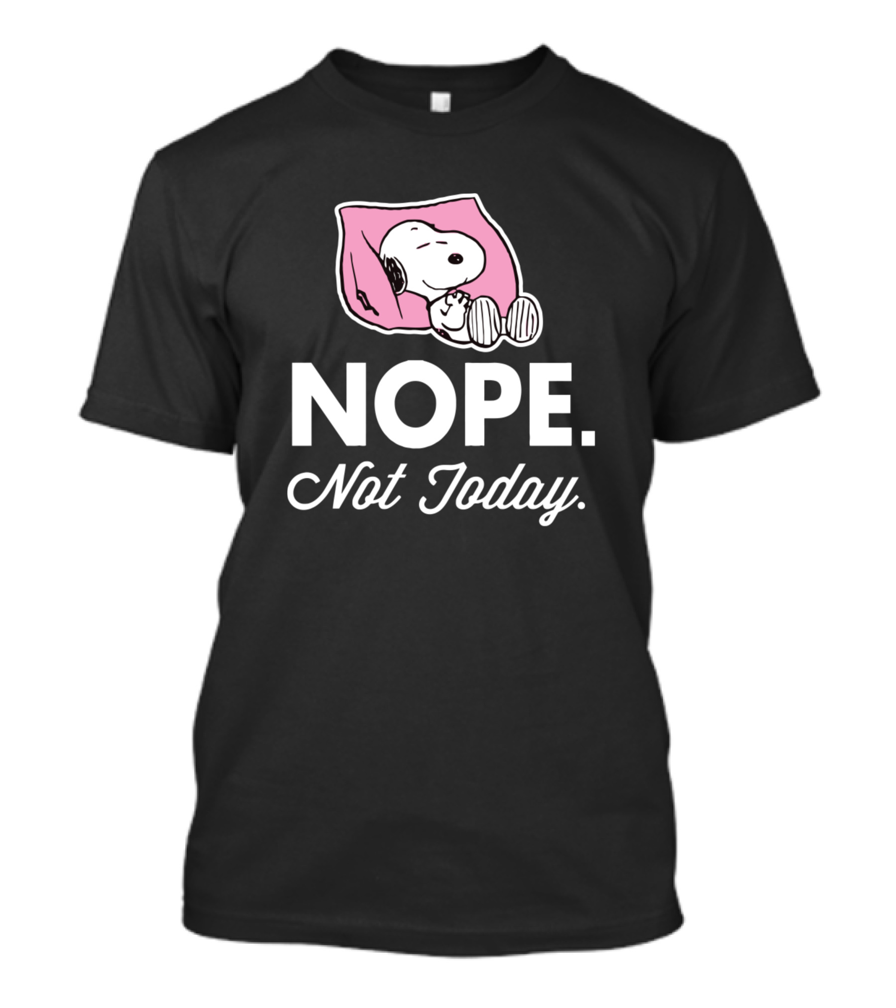 Snoopy Nope Not Today Peanuts Comic Strip Character T-Shirt