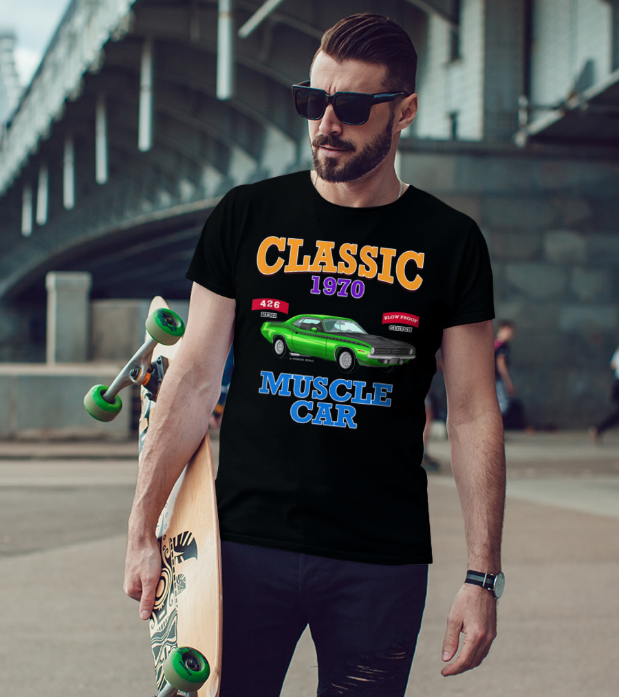 Classic 1970 Muscle Car 426 Hemi Blow Proof Clutch T-Shirt