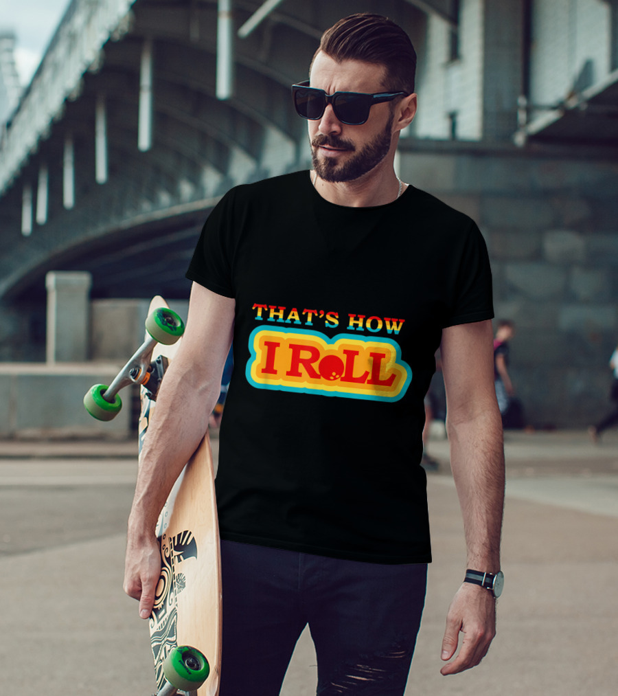 Funny Cute Bowling That's How I Roll Vintage T-Shirt