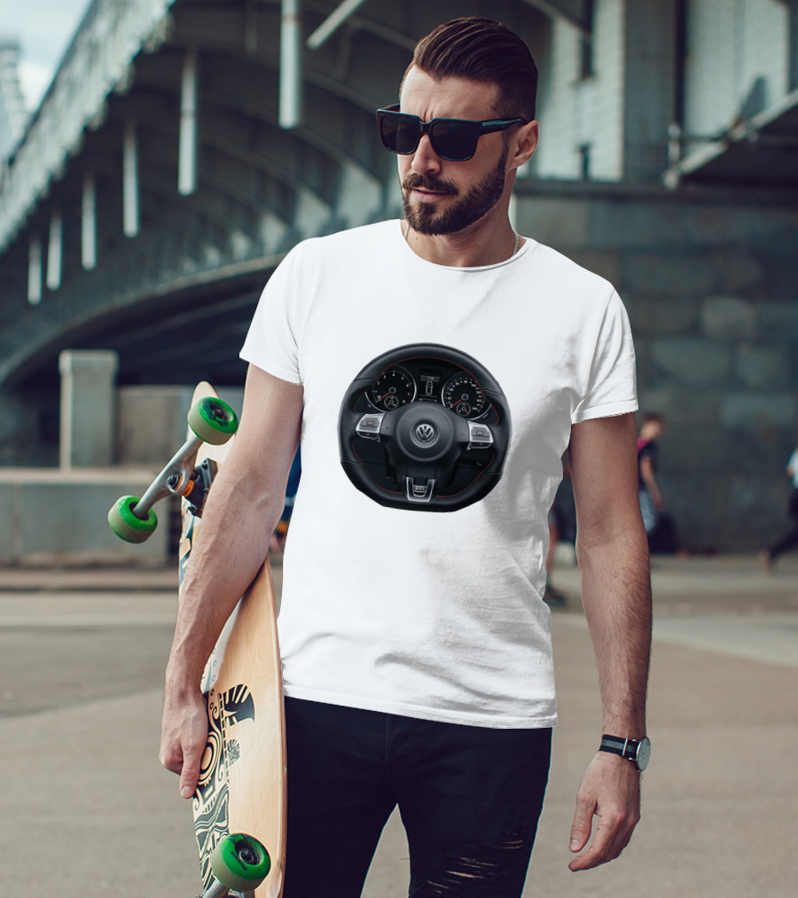 Volkswagen Steering Wheel Dashboard T-Shirt