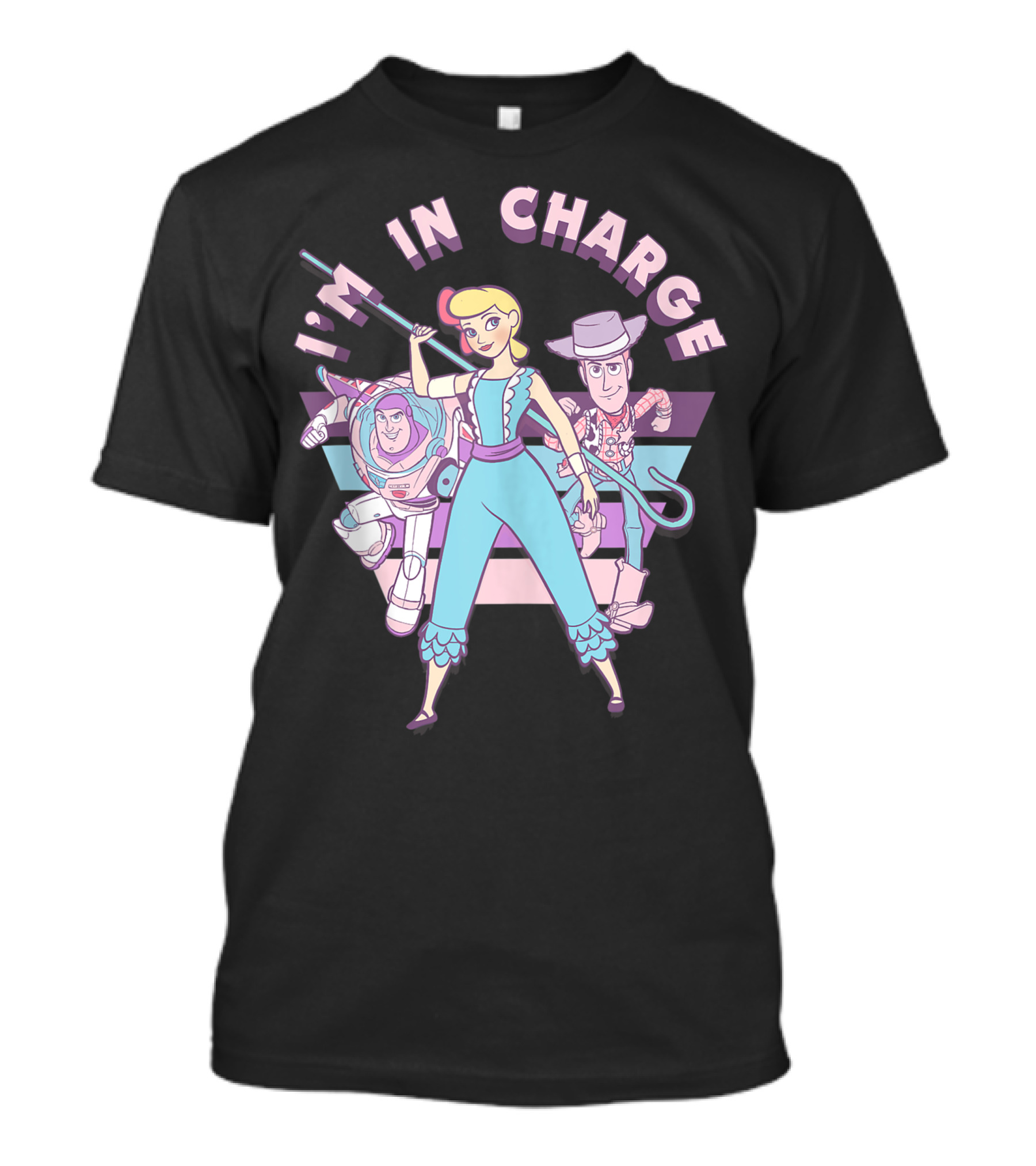 Pixar Toy Story Bo Peep I'm In Charge With Buzz And Woody T-Shirt