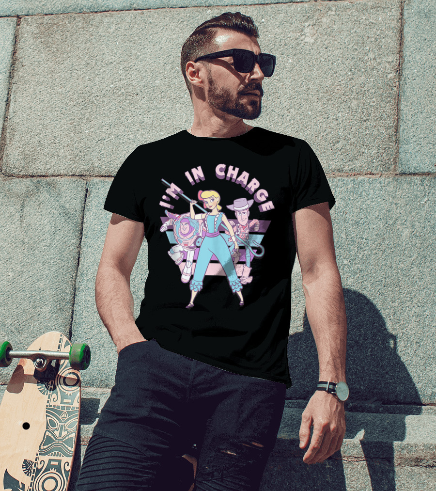 Pixar Toy Story Bo Peep I'm In Charge With Buzz And Woody T-Shirt