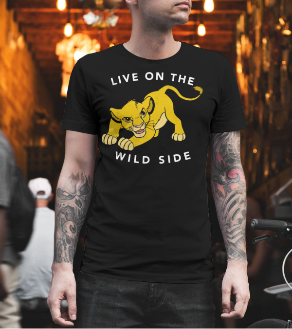 Disney Lion King Live On The Wild Side Simba Fierce T-Shirt Disney Lion King Live On The Wild Side Simba Fierce T-Shirt
