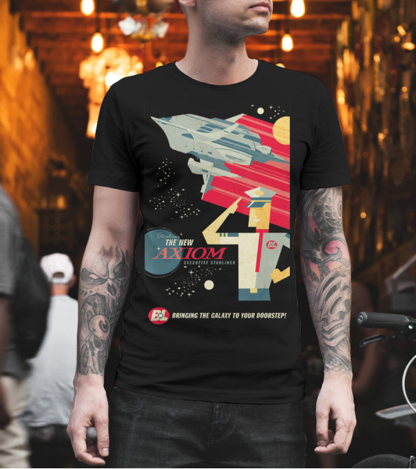 Disney Pixar Wall E Axiom Bringing the Galaxy to Your Doorstep T-Shirt Disney Pixar Wall E Axiom Bringing the Galaxy to Your Doorstep T-Shirt