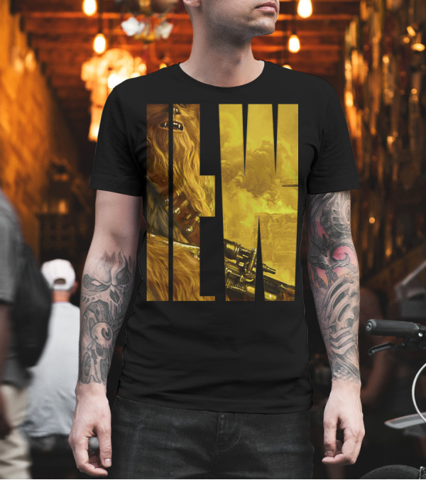 Star Wars Han Solo Movie Chewie Letter Drop IW Image T-Shirt Star Wars Han Solo Movie Chewie Letter Drop IW Image T-Shirt