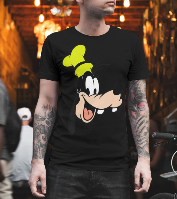 Disney Goofy Iconic Green Hat Cheery Expression T-Shirt Disney Goofy Iconic Green Hat Cheery Expression T-Shirt