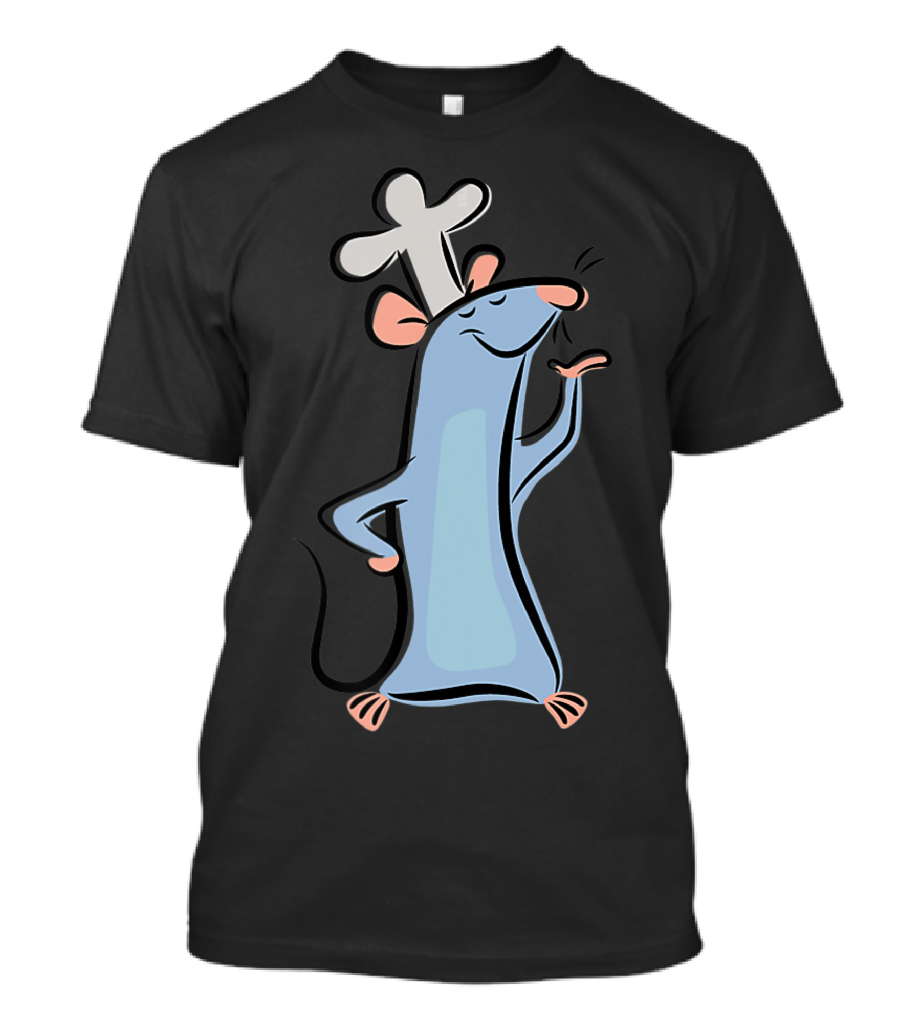 Disney Pixar Ratatouille Chef Remy Watercolor Artful Pose T-Shirt