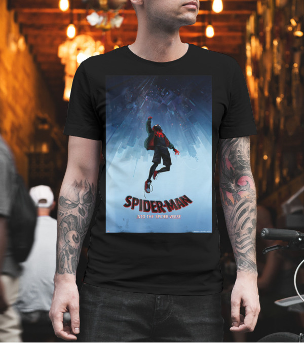 Spider-Man Into the Spider-Verse Upside Down T-Shirt Spider-Man Into the Spider-Verse Upside Down T-Shirt