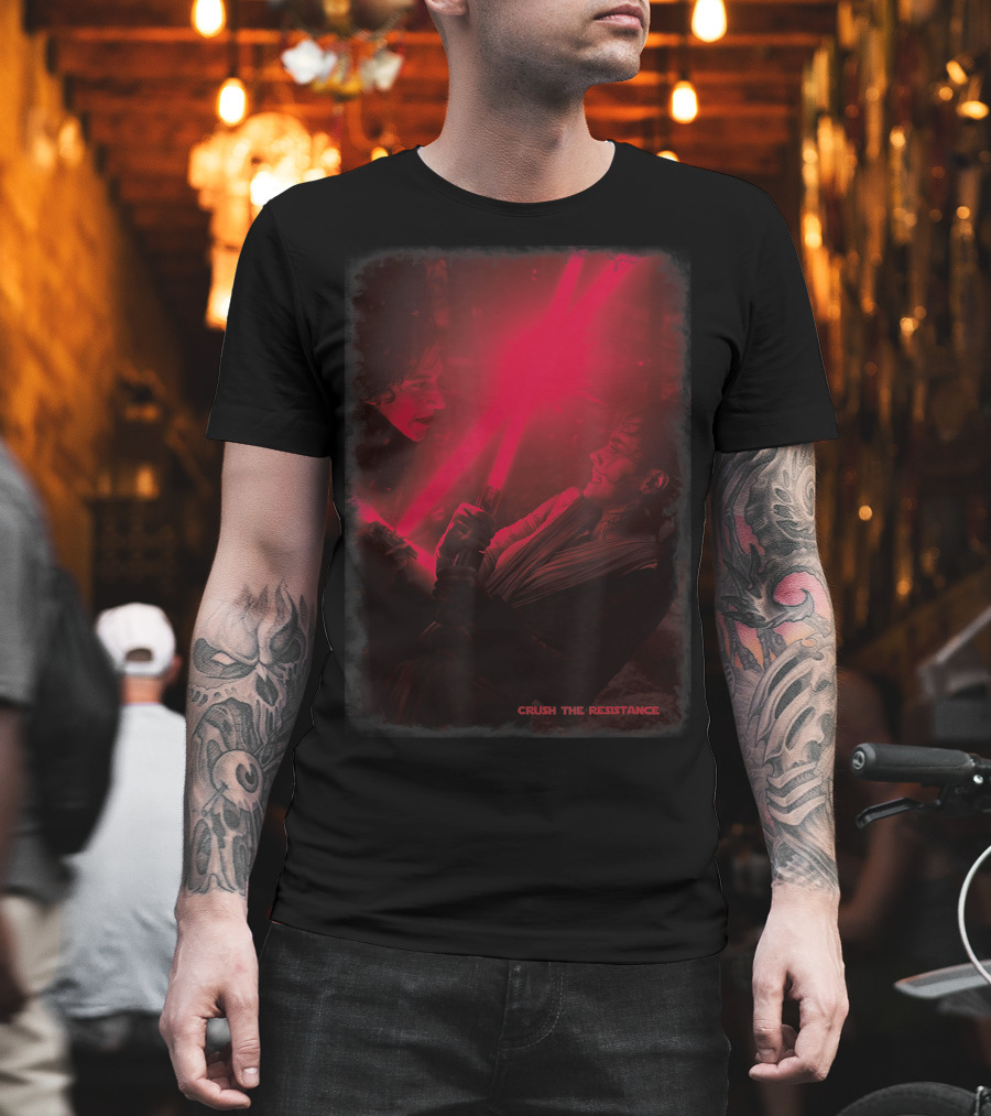 Star Wars Kylo Ren Verses Rey Crush The Resistance Episode T-Shirt
