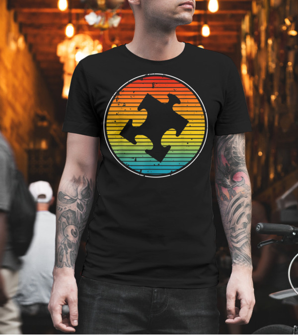Retro Autism Awareness Puzzle Piece Moms Autism Autistic T-Shirt Retro Autism Awareness Puzzle Piece Moms Autism Autistic T-Shirt