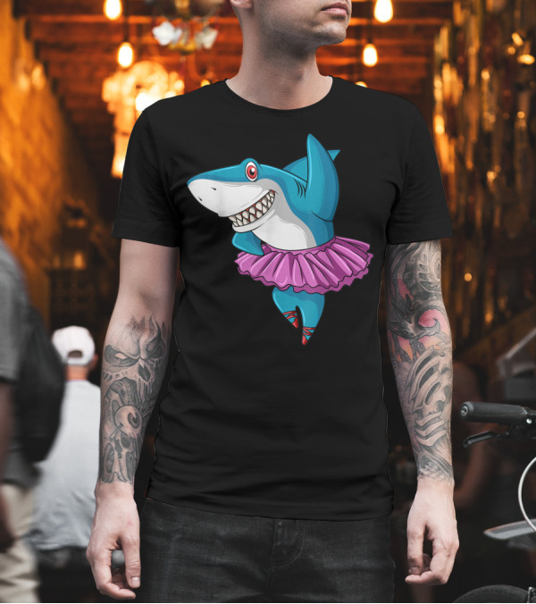 Ballerina Shark Ballet Tutu Dance Party T-Shirt Ballerina Shark Ballet Tutu Dance Party T-Shirt