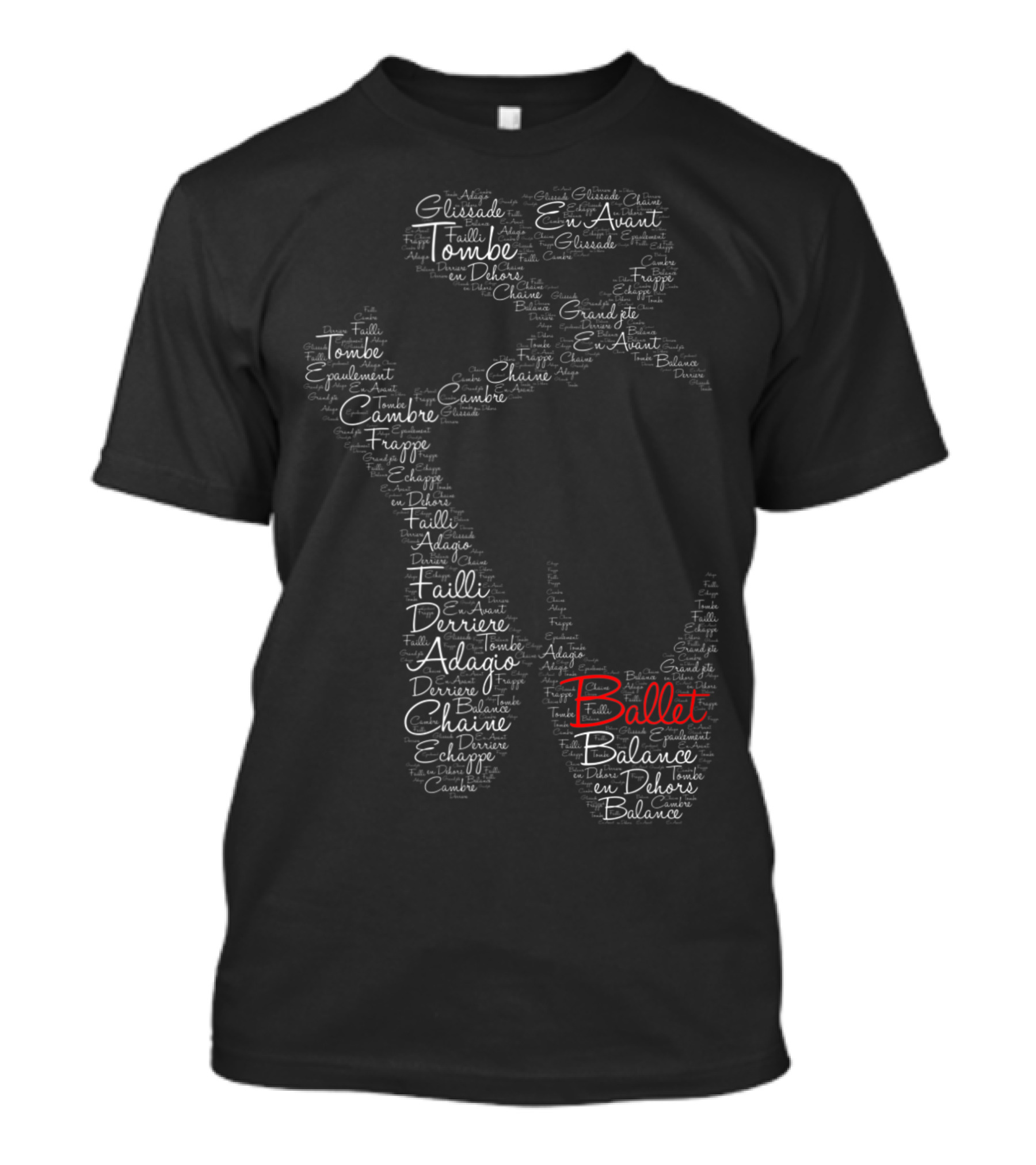Ballet Balance Pointe Shoe Women Kids En Avant Derrière Adagio Chaîne Cabriole Positions T-Shirt