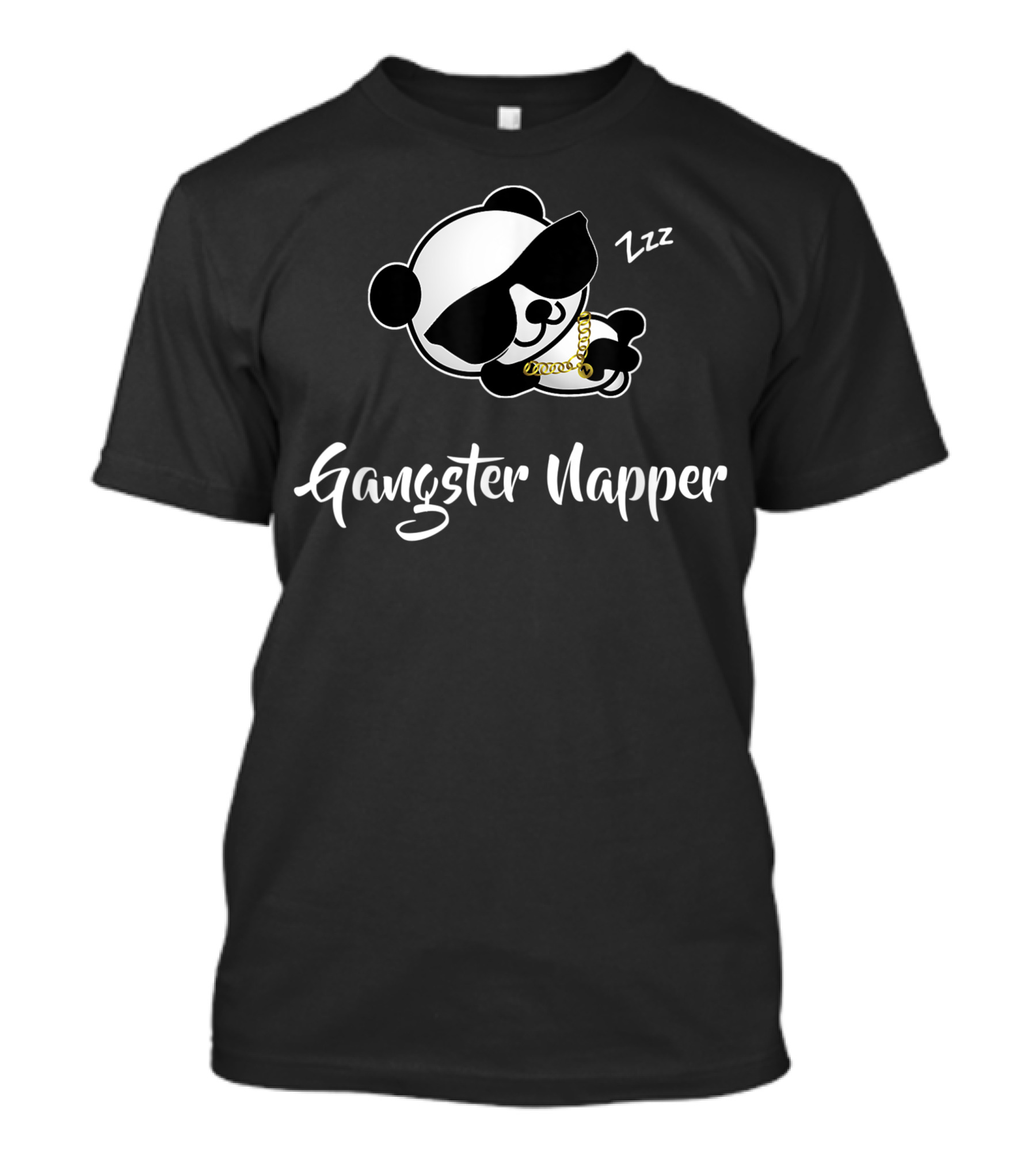 Gangster Napper Sleep Panda Bear Kawaii Zzz Cool Chain T-Shirt