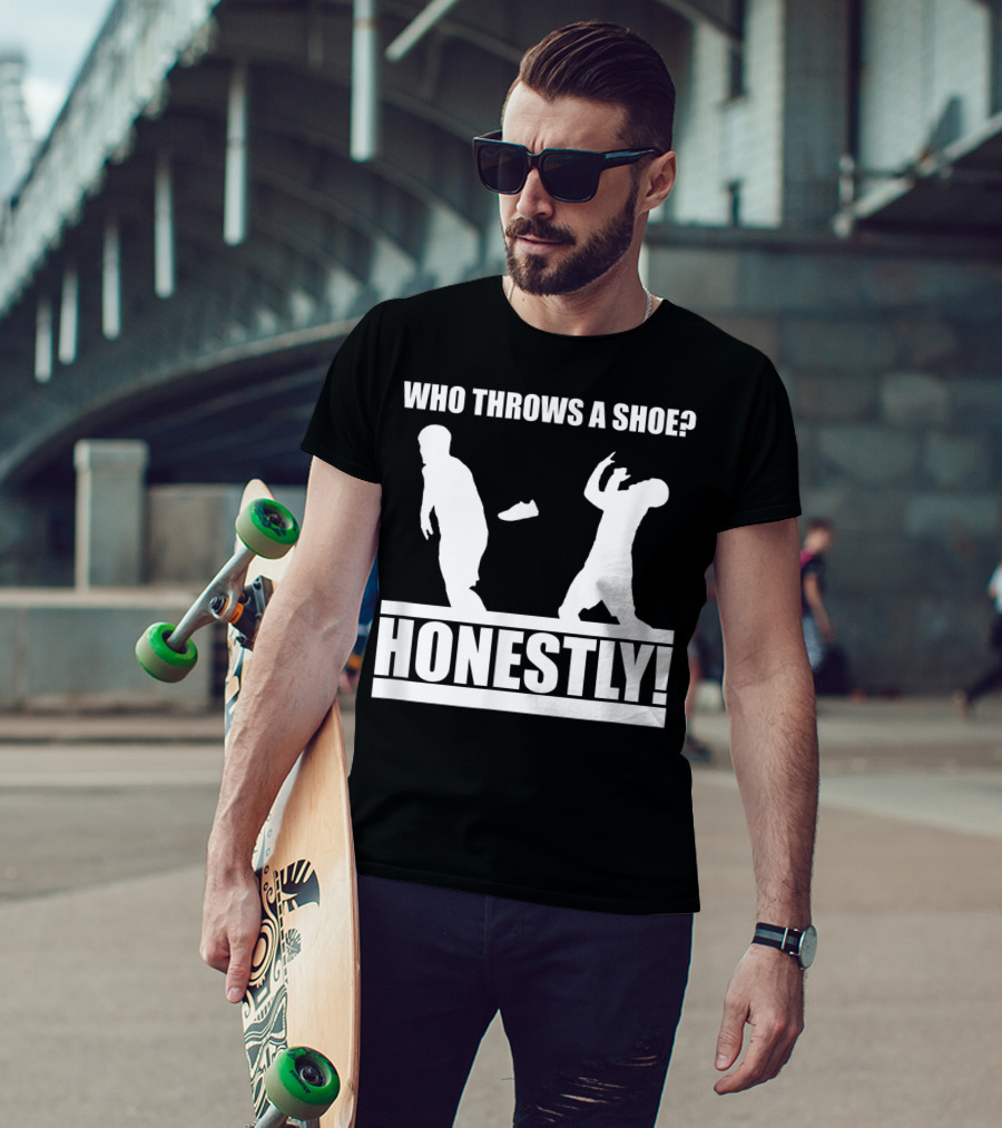 Who Throws A Shoe Honestly Silhouettes Challenge T-Shirt