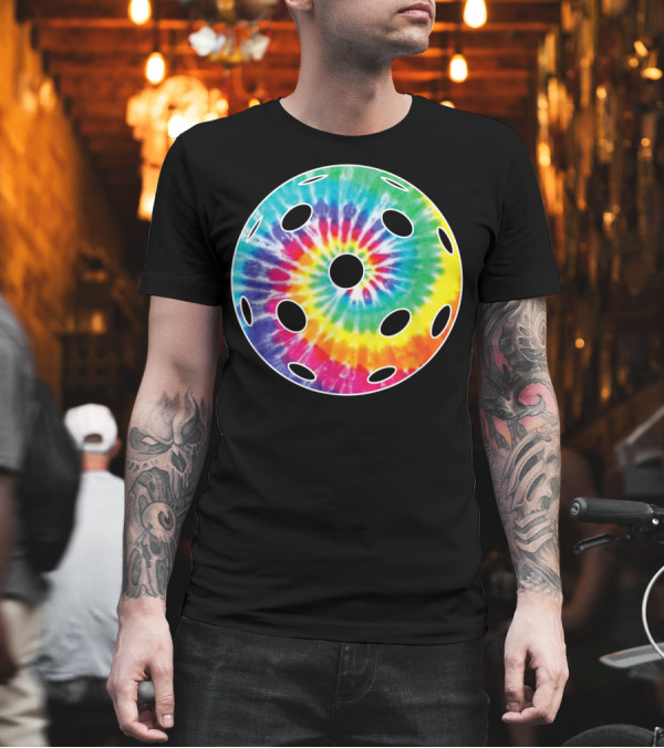 Pickleball Tie Dye Vintage Spiral Ball T-Shirt Pickleball Tie Dye Vintage Spiral Ball T-Shirt