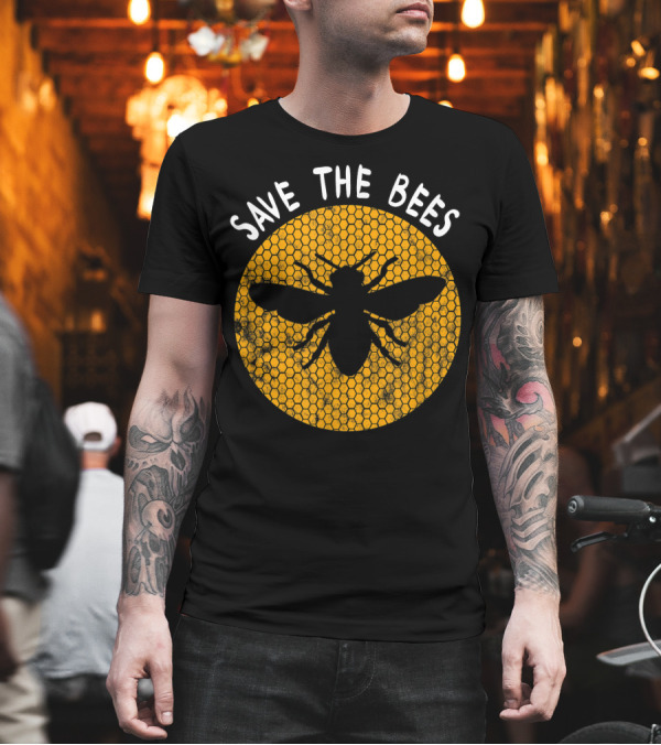 Save The Bees Honeycomb Beekeeping Lover T-Shirt Save The Bees Honeycomb Beekeeping Lover T-Shirt