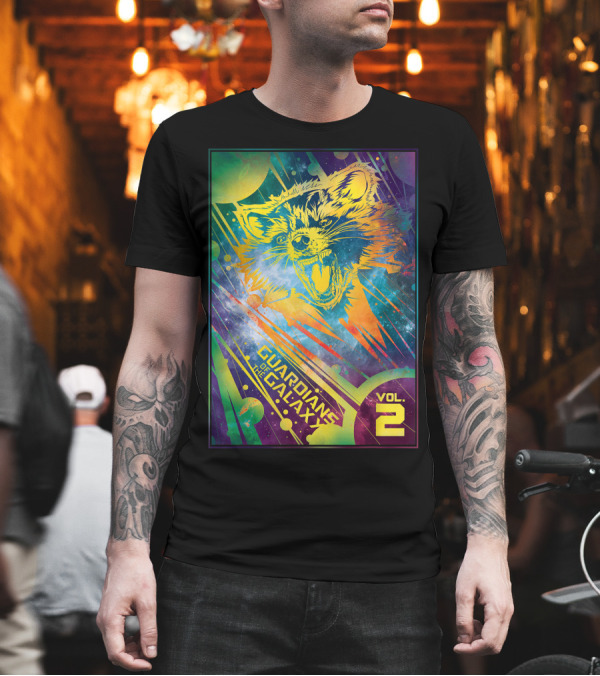 Guardians of the Galaxy Vol 2 Rocket Space Marvel T-Shirt Guardians of the Galaxy Vol 2 Rocket Space Marvel T-Shirt