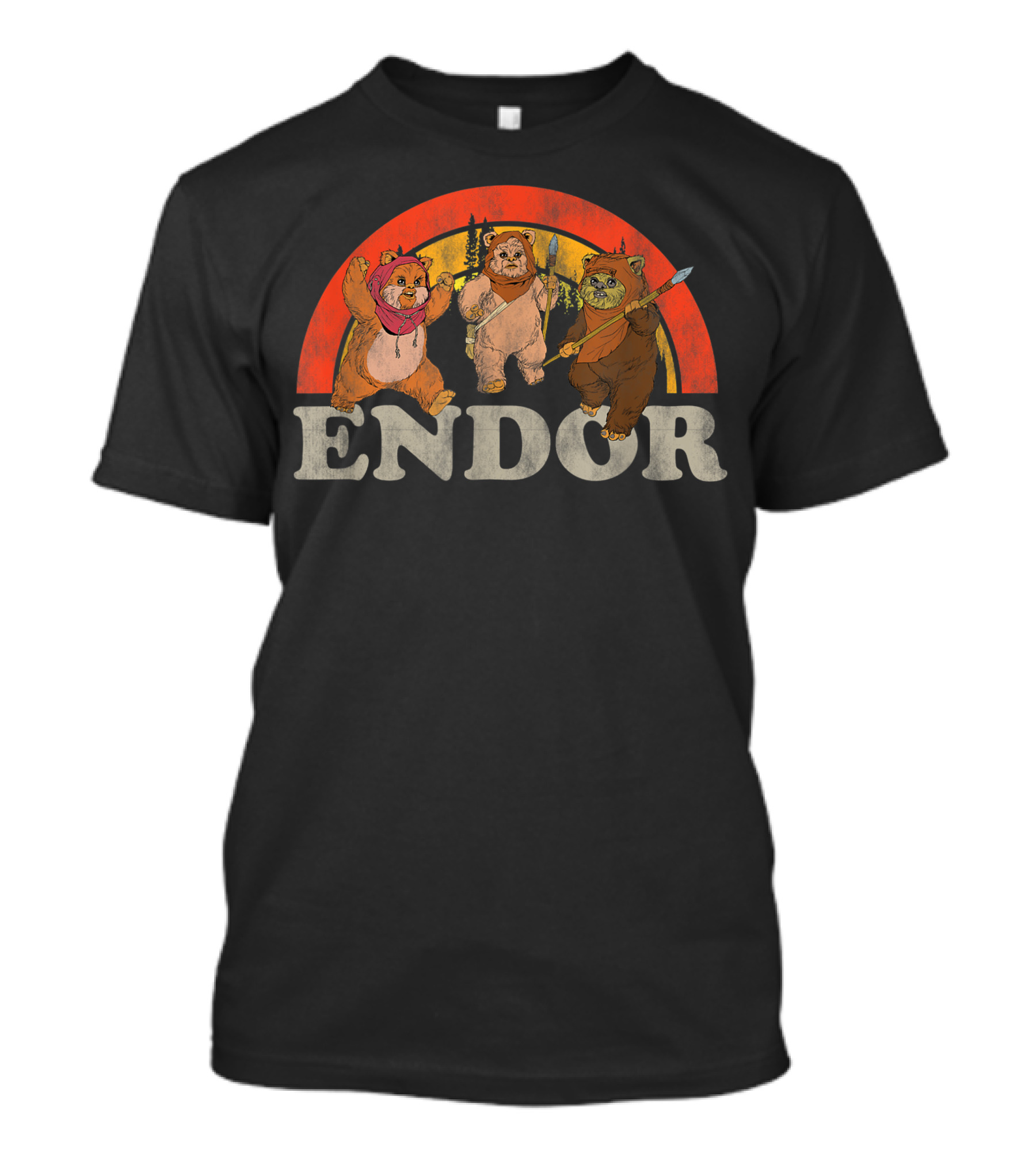 Star Wars Return Of The Jedi Cute Ewoks Endor Forest Adventure T-Shirt