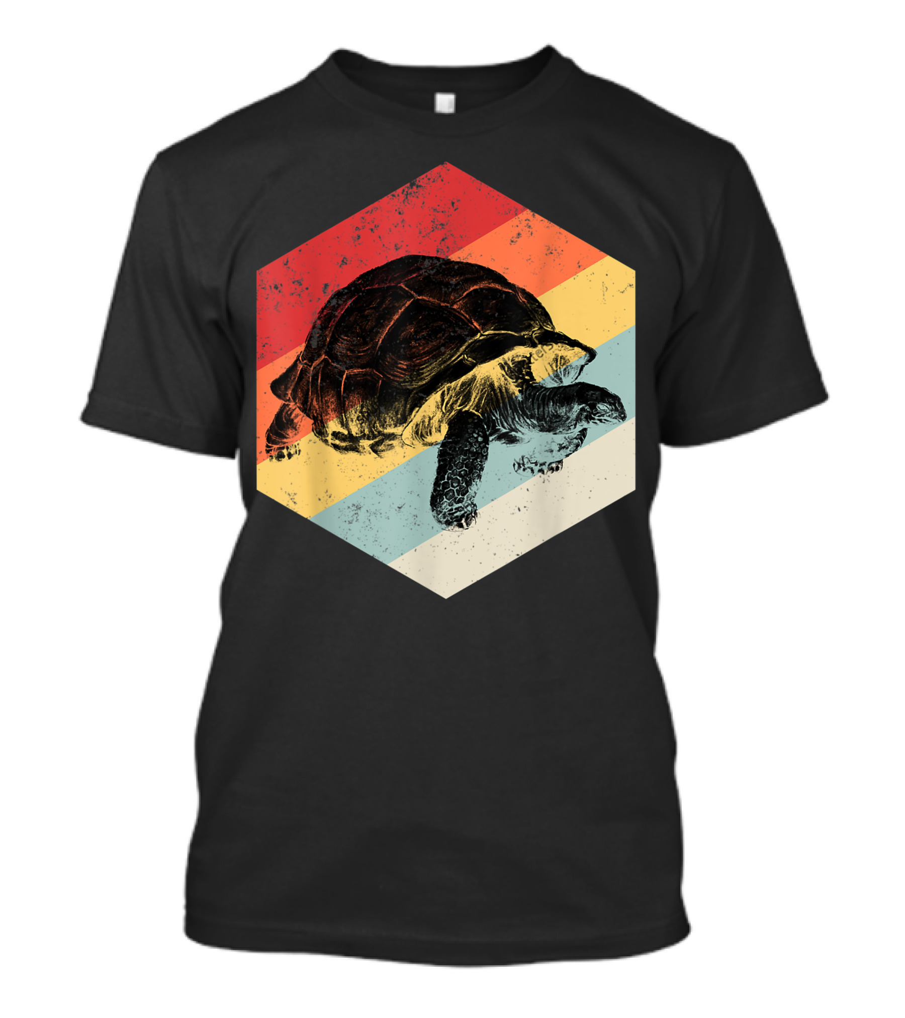 Sulcata Tortoise Reptile Lovers African Turtle Retro Vintage T-Shirt