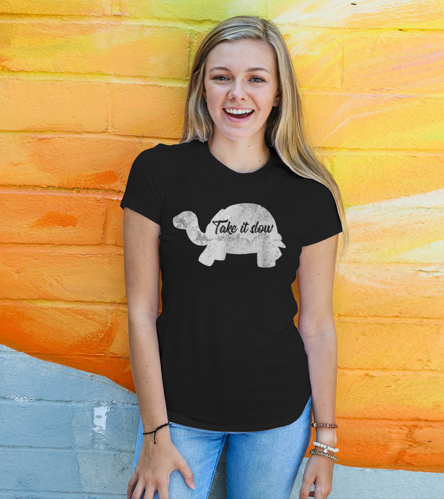 Take It Slow Retro Turtle T-Shirt