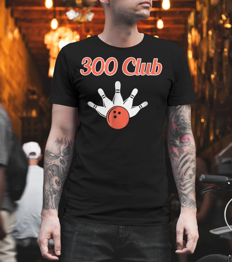 300 Club Bowling Perfect Game Achievement T-Shirt