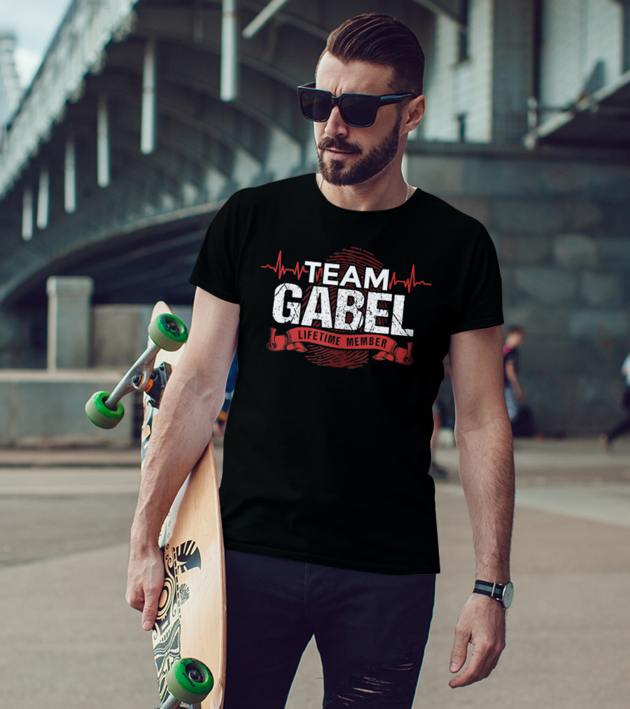 Team Gabel Lifetime Member Heartbeat T-Shirt