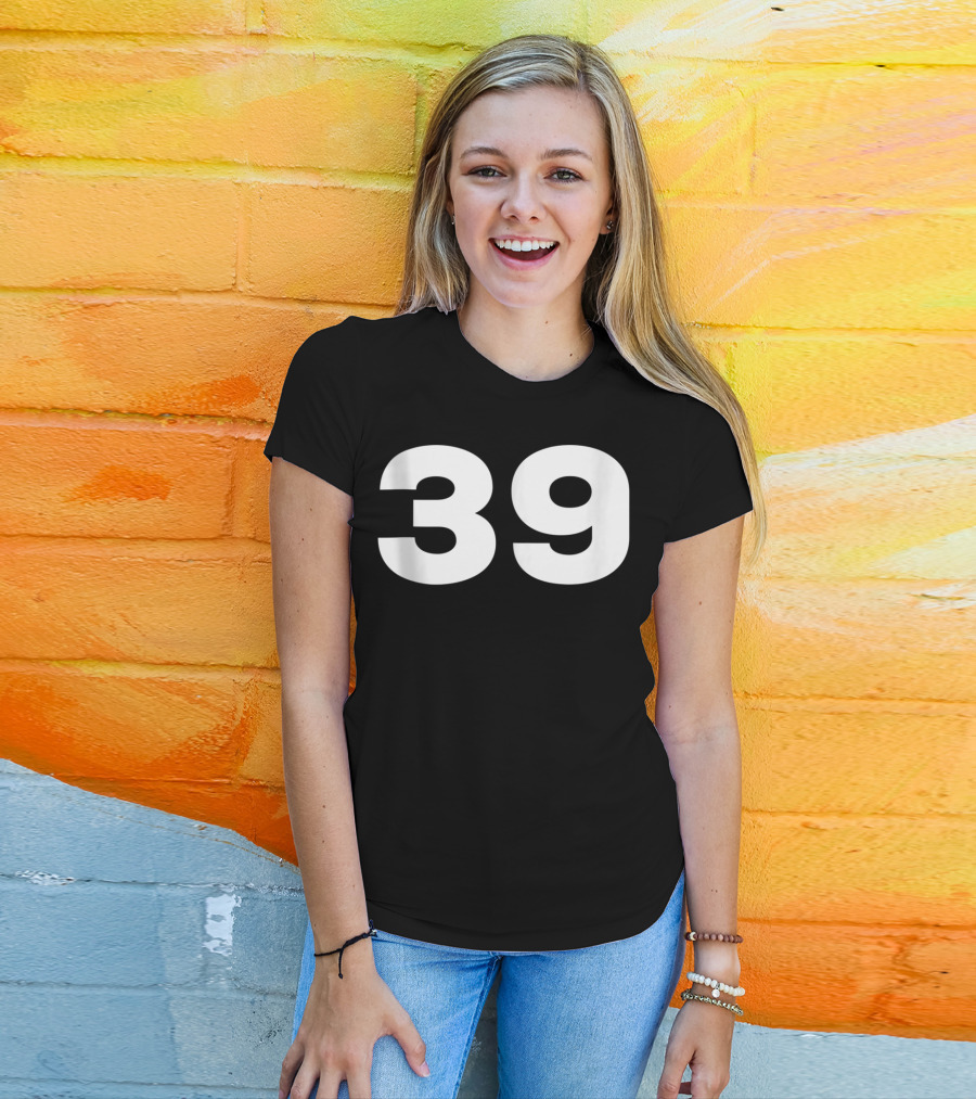 39 Number Jersey Style Sport Team Group Fan T-Shirt