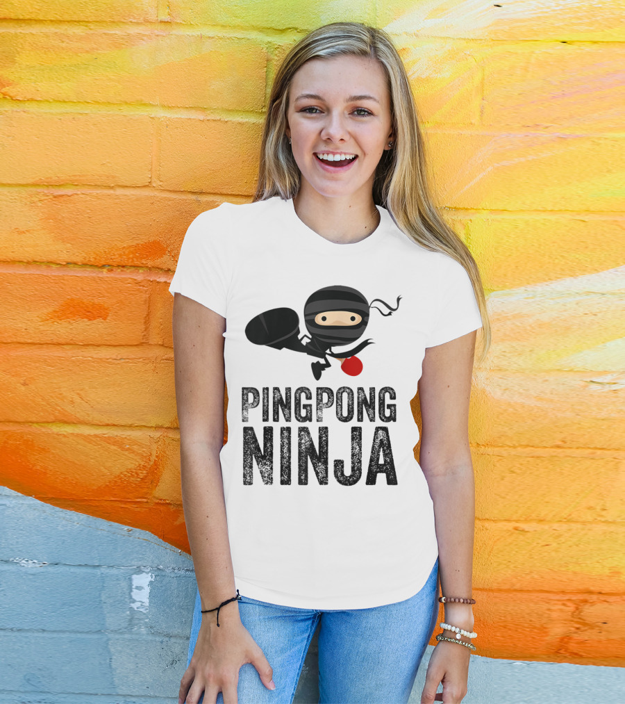 Ping Pong Ninja Table Tennis T-Shirt