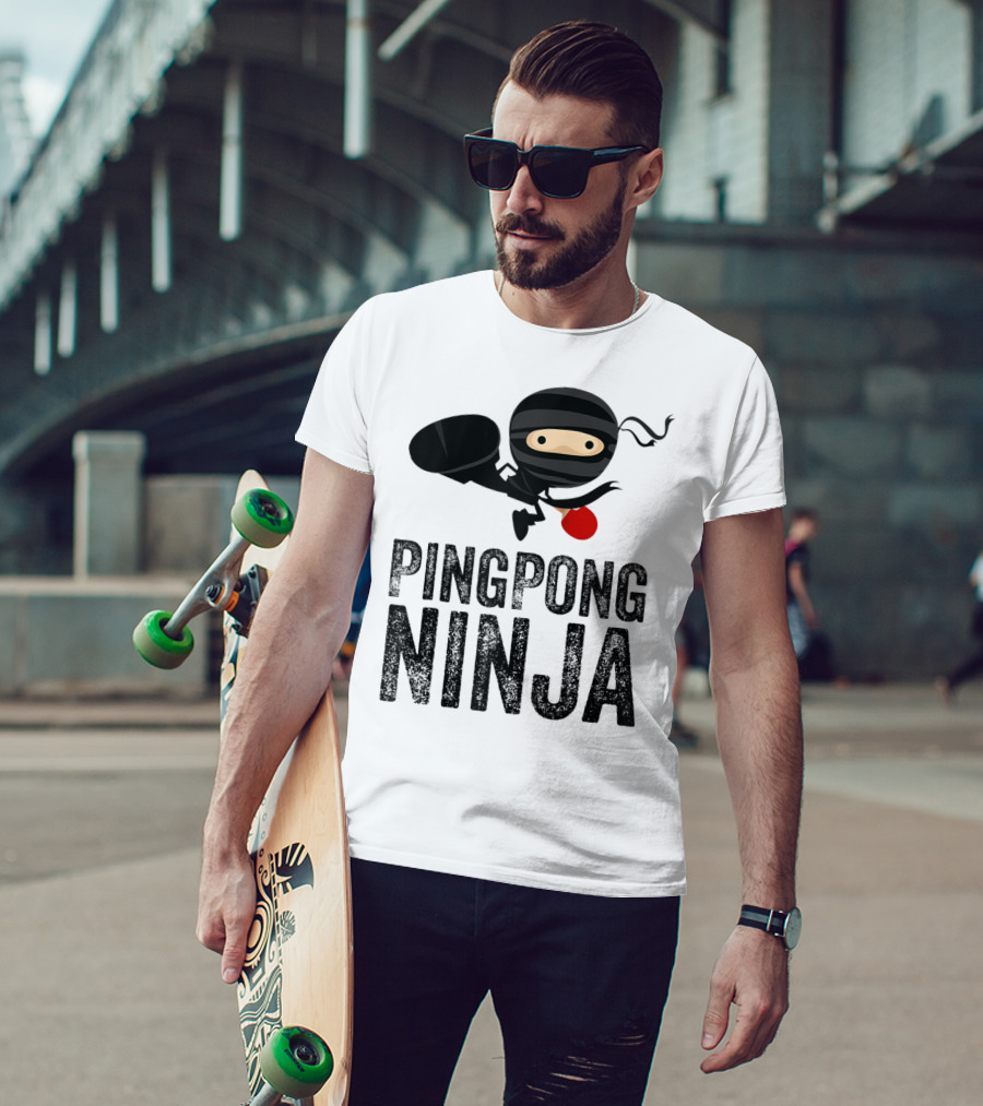Ping Pong Ninja Table Tennis T-Shirt