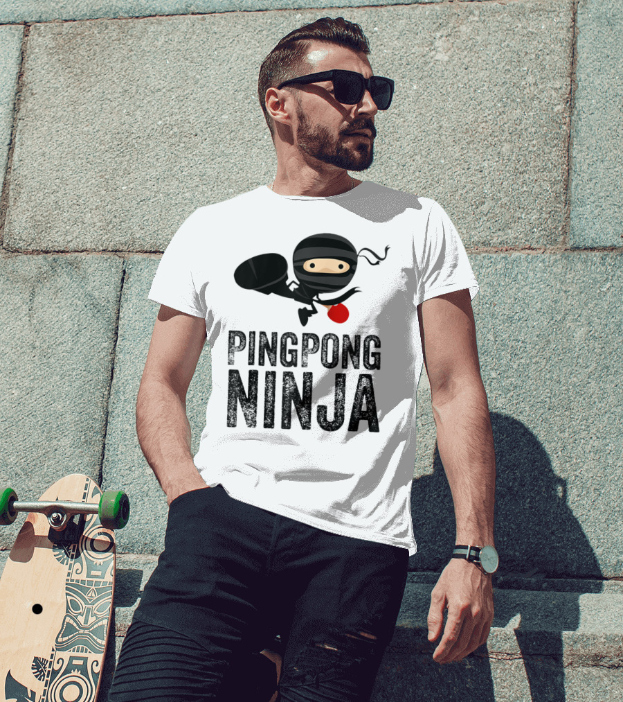 Ping Pong Ninja Table Tennis T-Shirt
