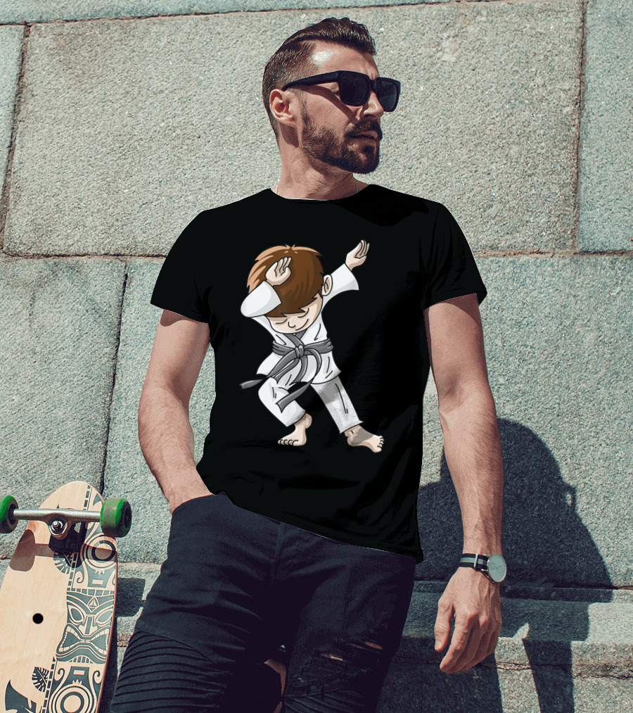Cool Karate Boy Dabbing Hip Hop Judo Dance Fun T-Shirt