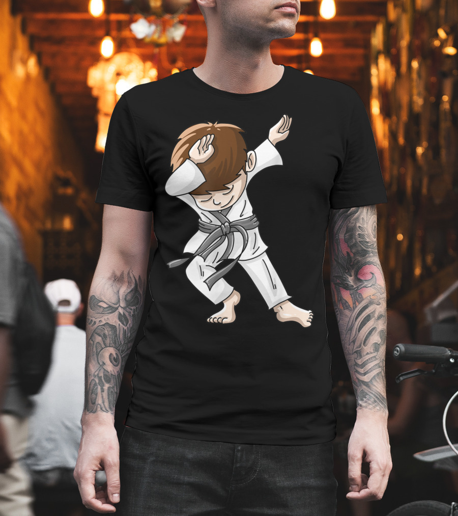 Cool Karate Boy Dabbing Hip Hop Judo Dance Fun T-Shirt