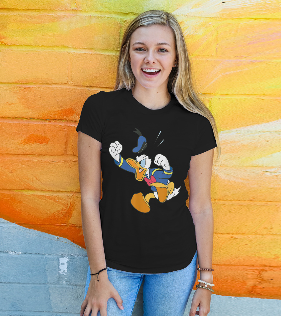 Disney Donald Duck Fit Of Anger Classic Character Pose T-Shirt