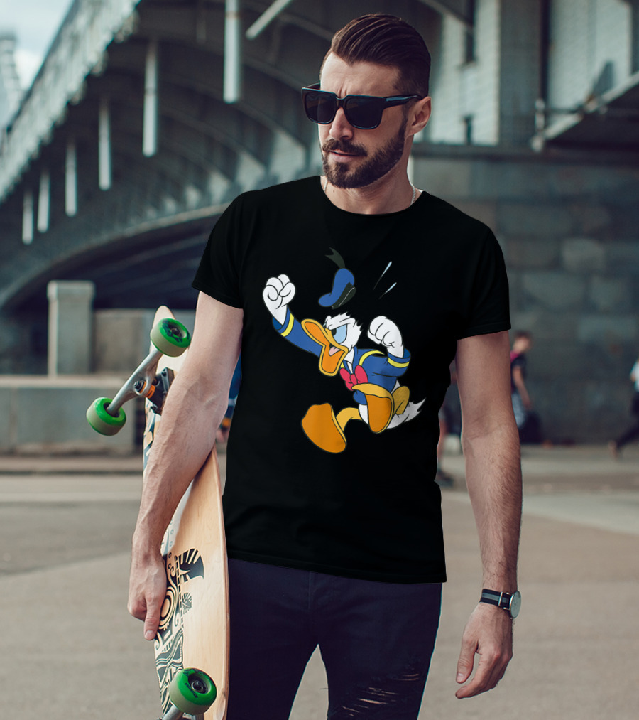 Disney Donald Duck Fit Of Anger Classic Character Pose T-Shirt