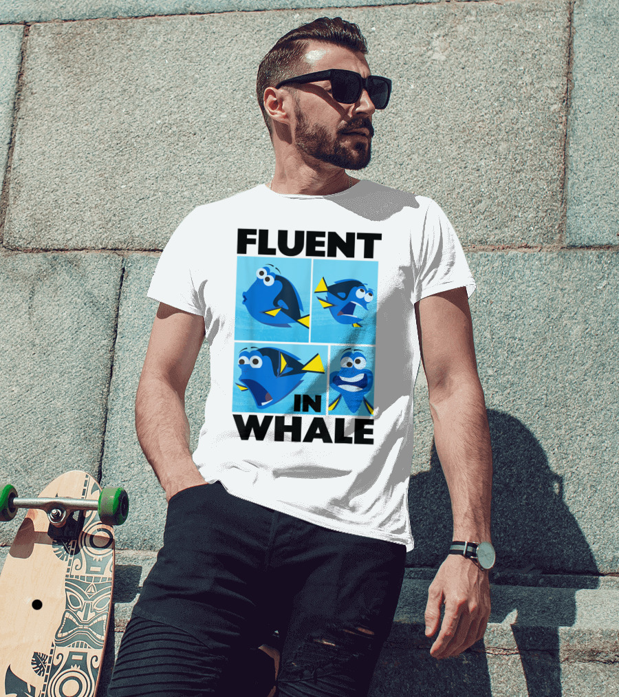 Disney Finding Dory Fluent In Whale Dory Expressions T-Shirt