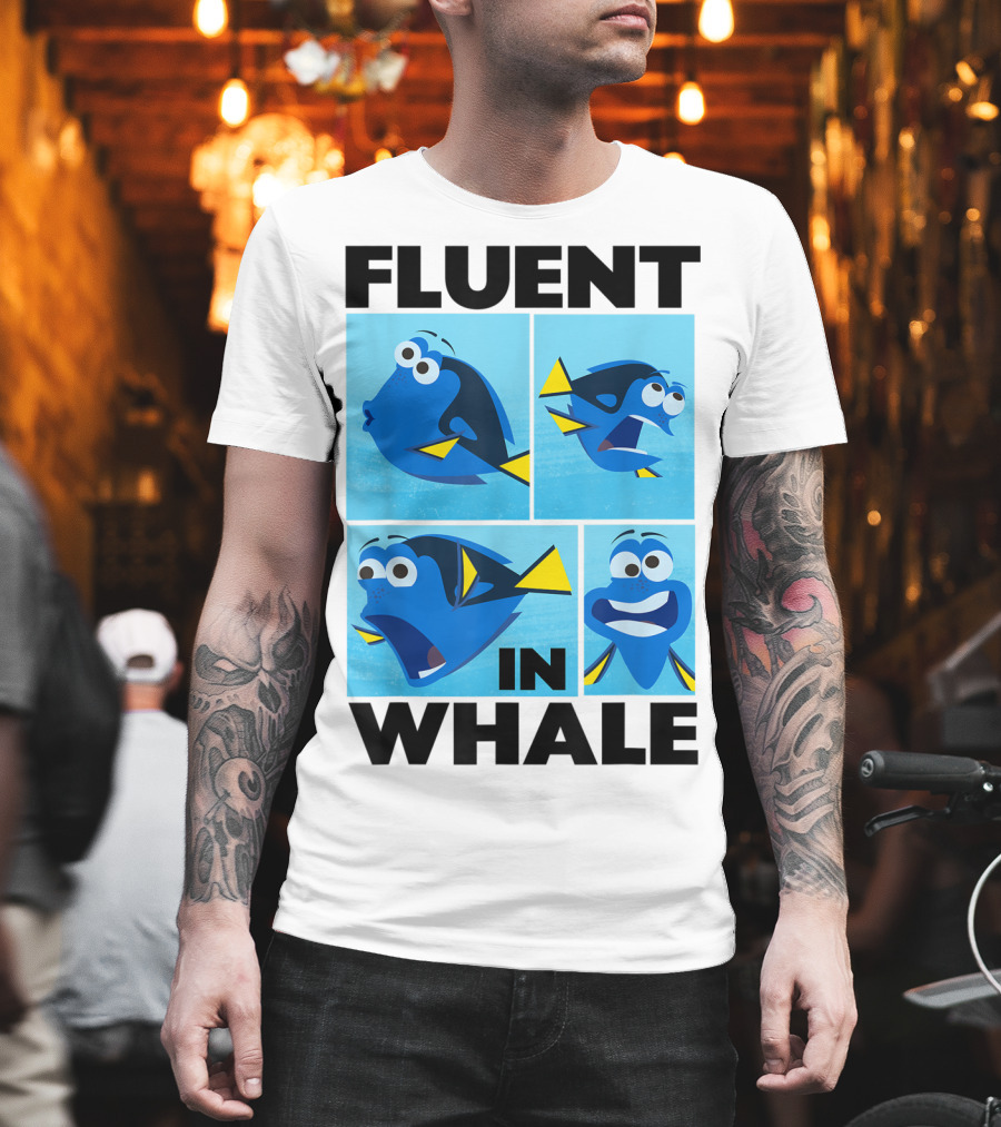 Disney Finding Dory Fluent In Whale Dory Expressions T-Shirt