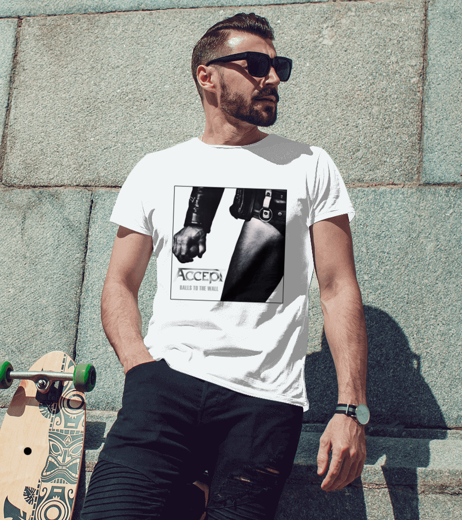 ACCEPT Balls To The Wall Classic Rock Album Cover Image T-Shirt