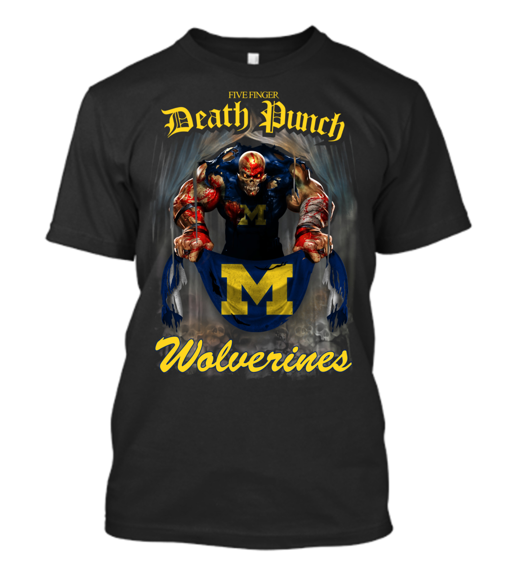 Five Finger Death Punch Michigan Wolverines T-Shirt